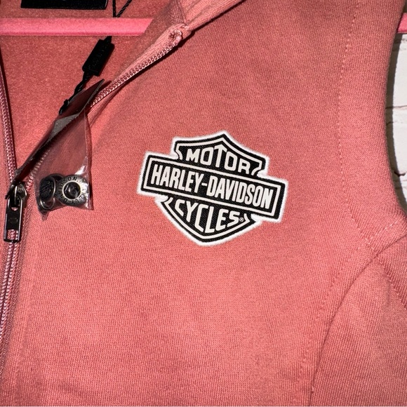 HARLEY-DAVIDSON Hooded Sweatshirt Vest, Size XL, NWT - Picture 6 of 11